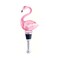 GC Home & Garden 6" Pink and Beige Flamingo Resin and Glass Bottle Stopper